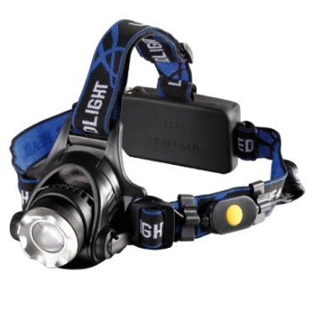 Rexer RX1010 - Rechargeable LED Head Lens 5W/400lm/6000K/Black Flashlights 